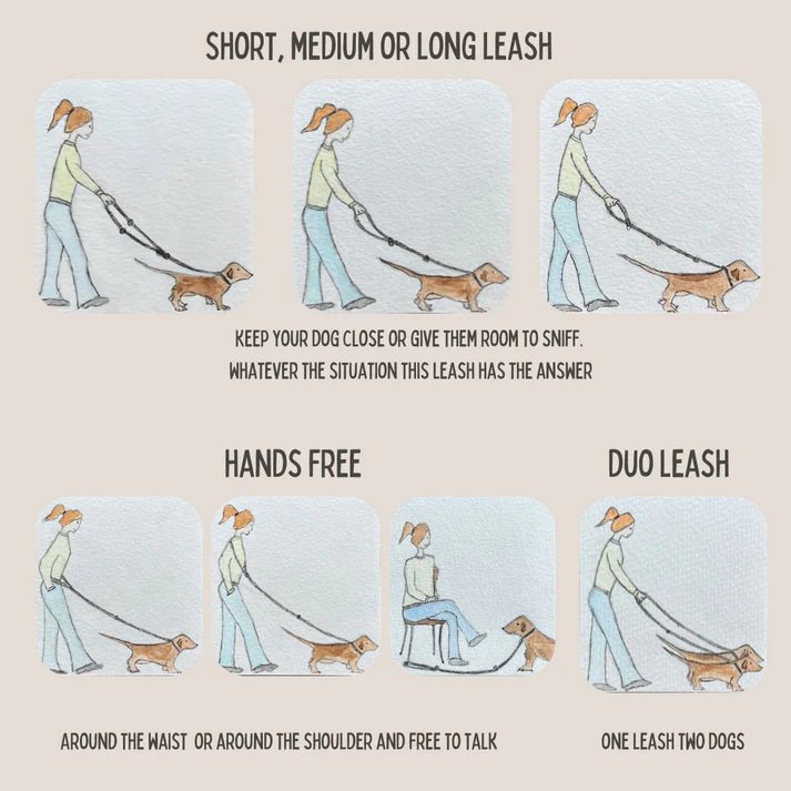 TWISTED COTTON | Verstelbare Hondenriem - Rusty Red