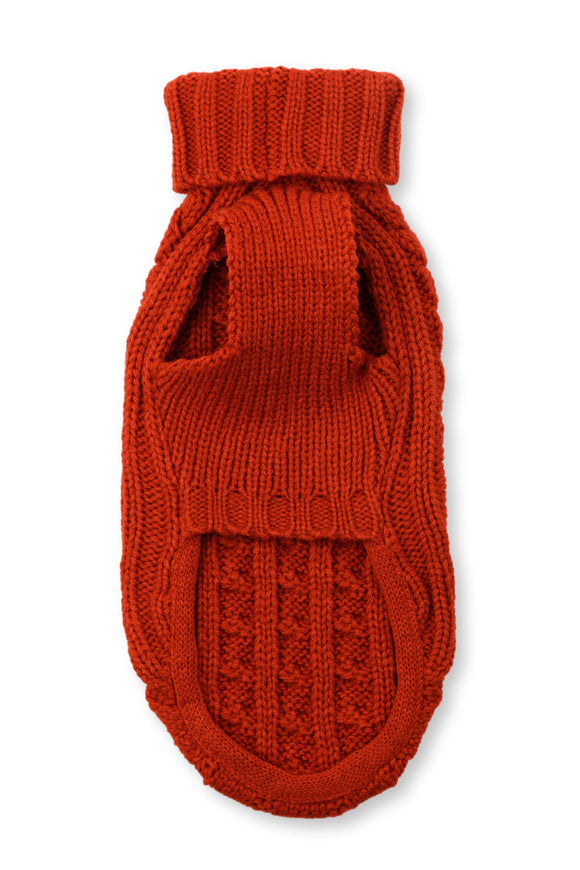 51DN | Cable Sweater Cosy - Soft Orange