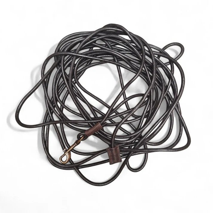 DRIFT | Leren Sleeplijn - Zwart