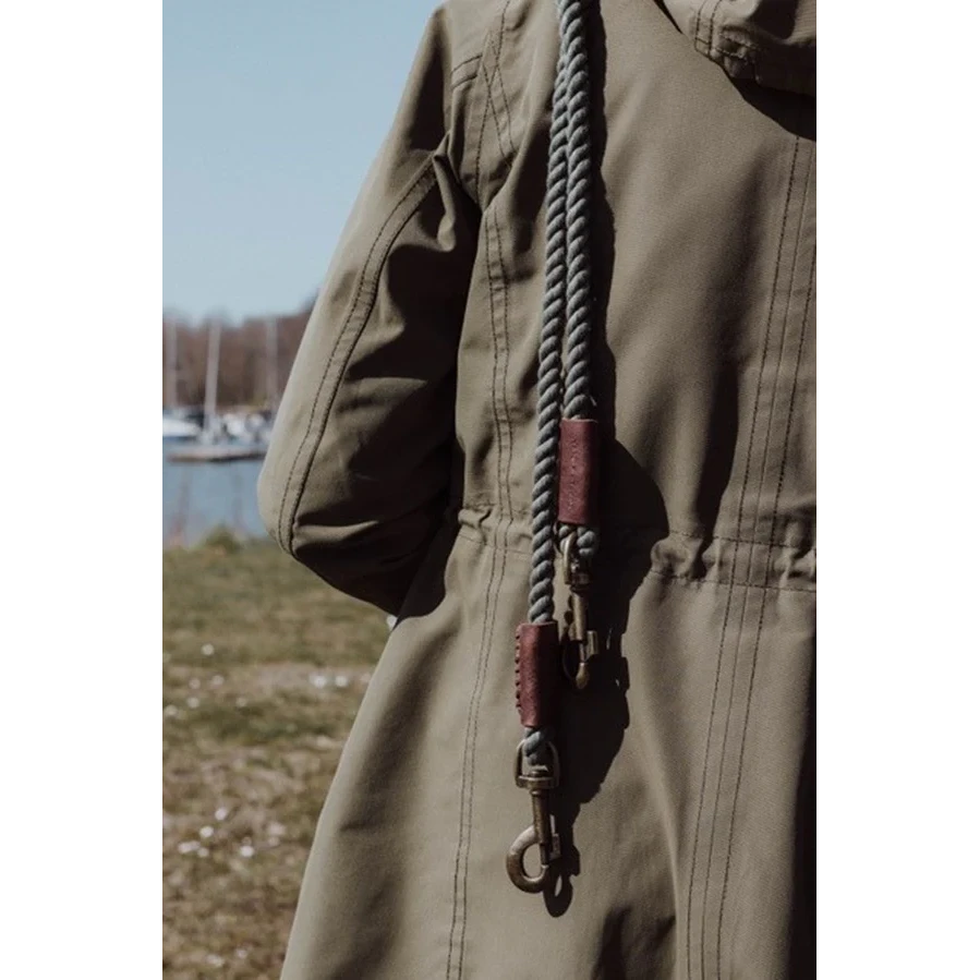 TWISTED COTTON | Verstelbare Hondenriem - Bosgroen