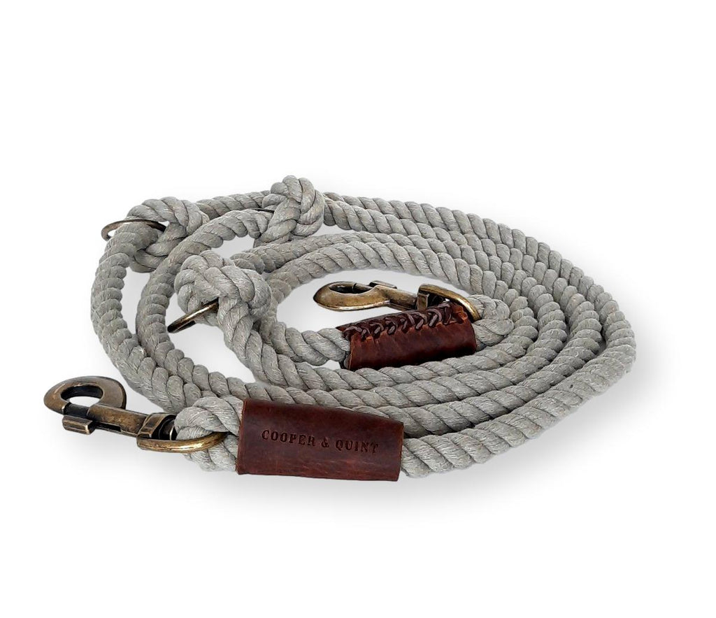 TWISTED COTTON | Verstelbare Hondenriem - Olijfgroen