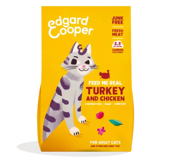 EDGARD & COOPER | Adult Cat - Verse Kalkoen & Kip