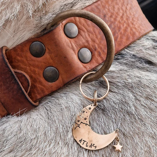 BOLD | Brede Leren Halsband - Camel