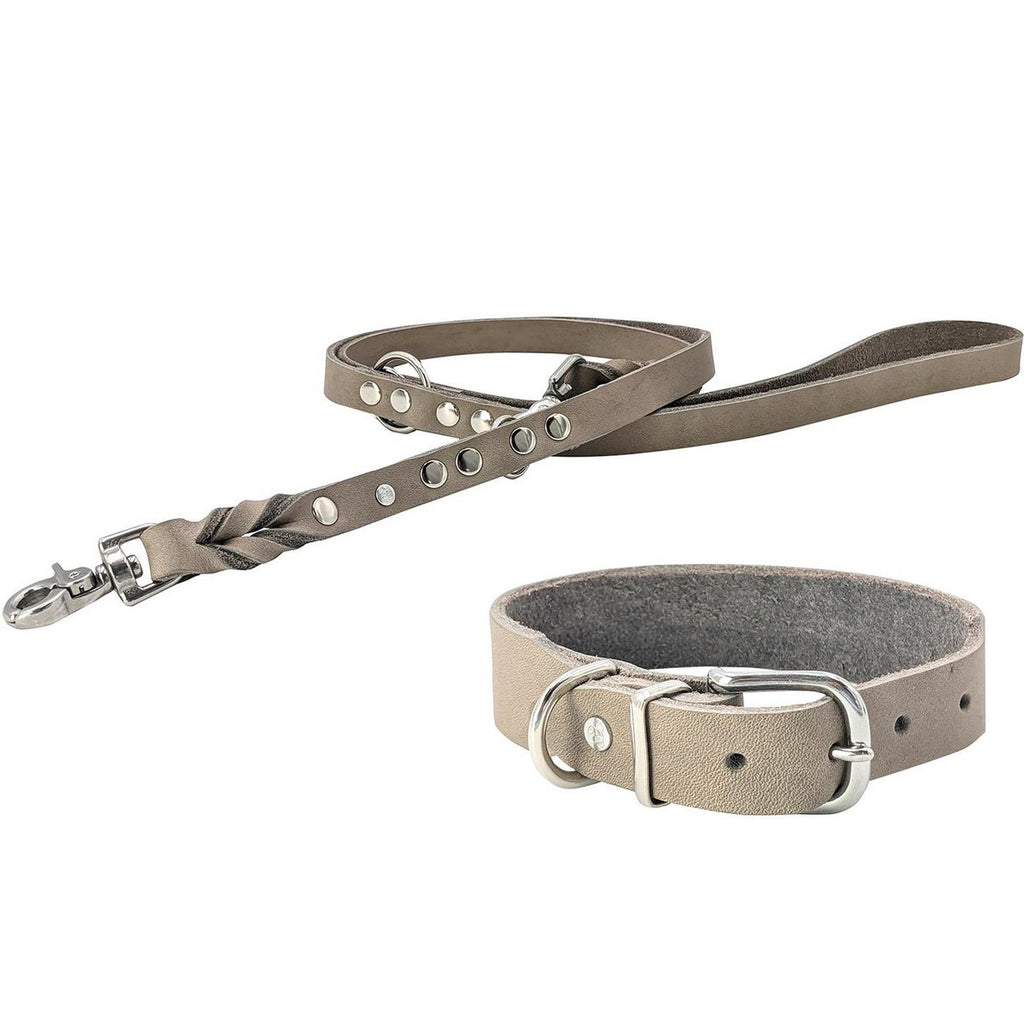 GIRO | Leren Halsband - Grijs