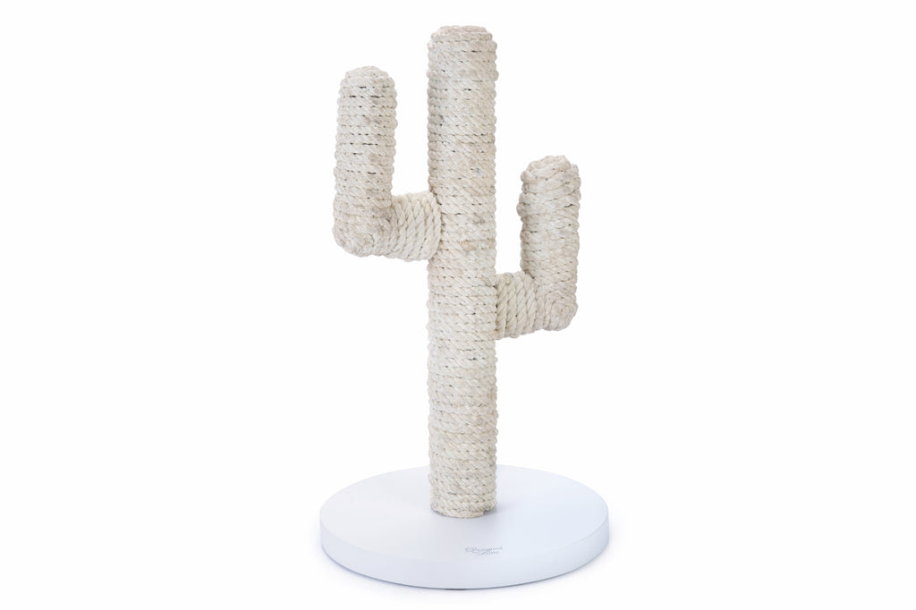 DESIGNED BY LOTTE | Houten Krabpaal Cactus - Wit