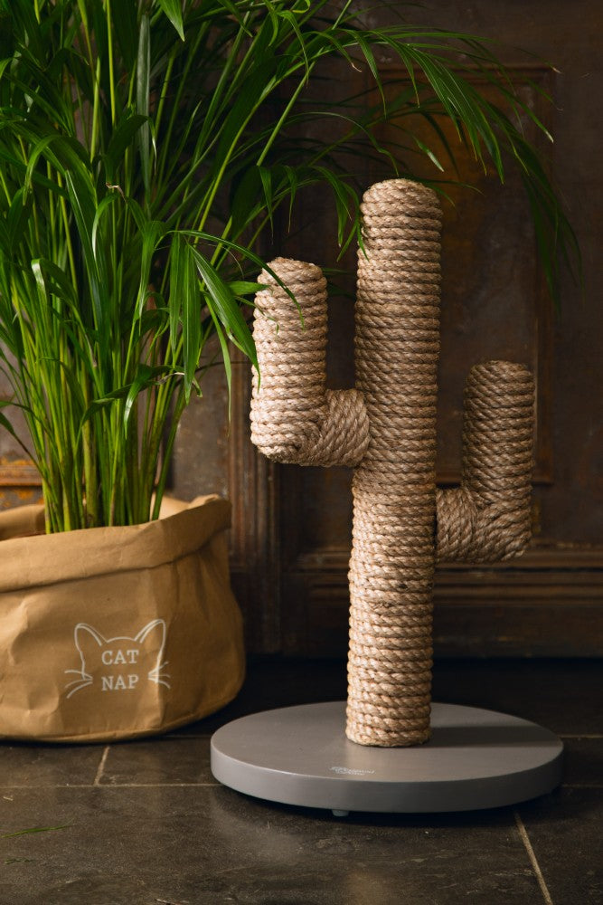 DESIGNED BY LOTTE | Houten Krabpaal Cactus - Taupe