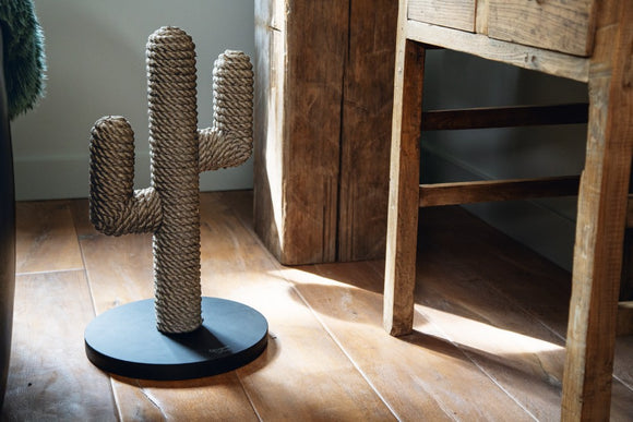DESIGNED BY LOTTE | Houten Krabpaal Cactus - Zwart