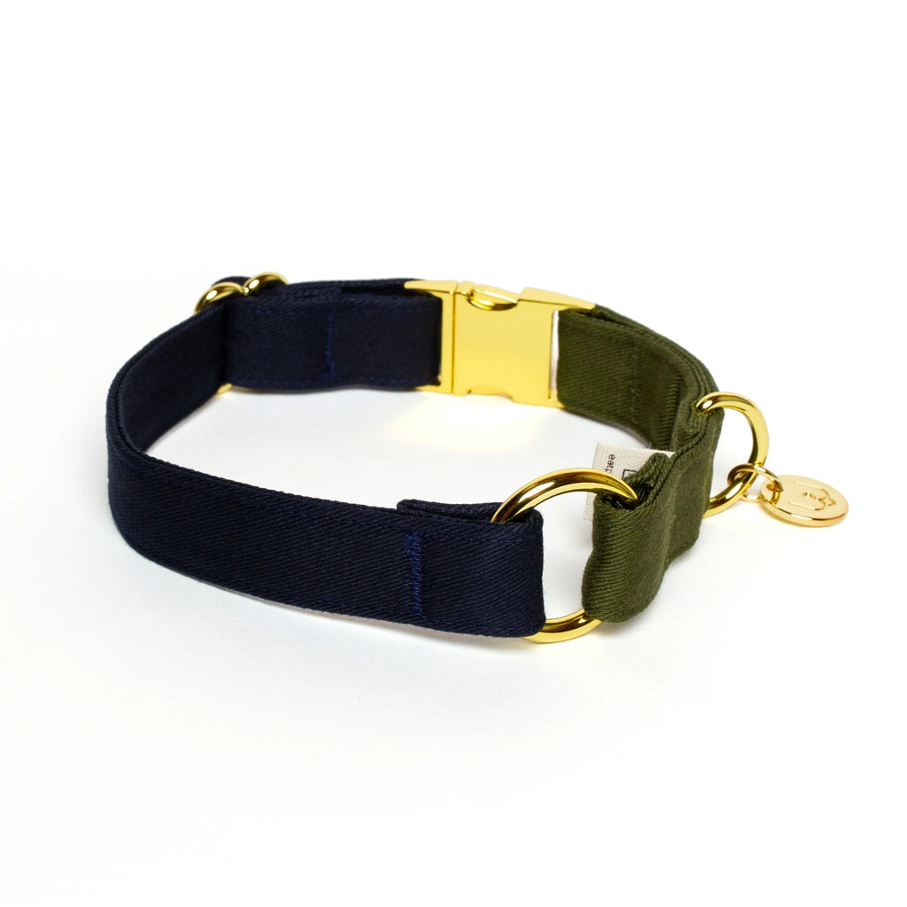 EAT PLAY WAG | Collar - Navy & Olive
