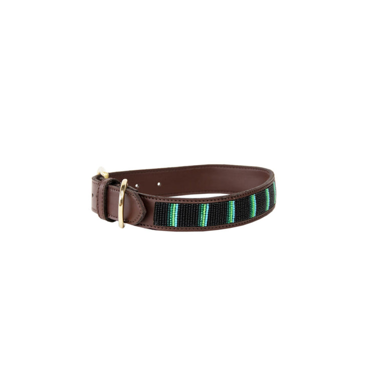 KENTUCKY DOGWEAR | Luxe Parels Halsband - Zwart