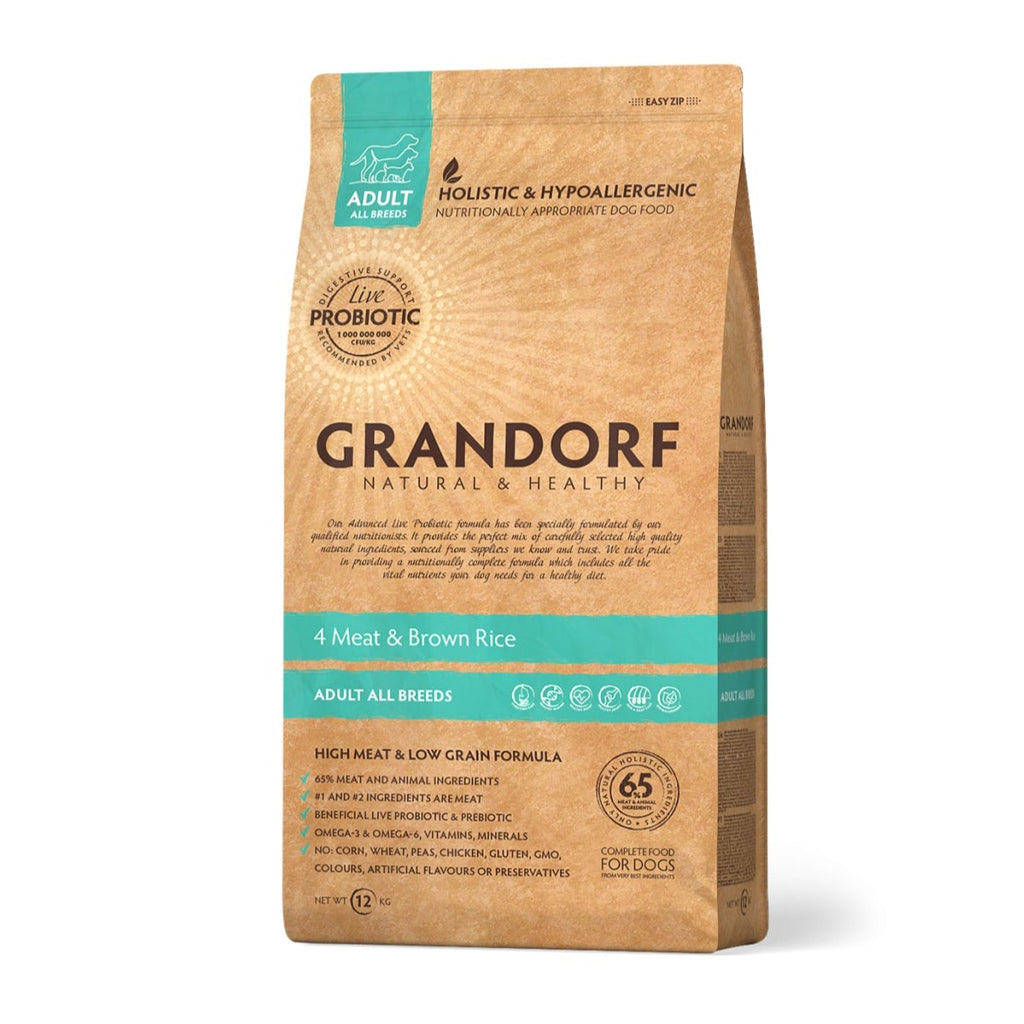 GRANDORF DOG | 4 Meat & Brown Rice - Adult All Breeds