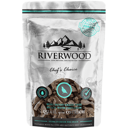 RIVERWOOD | Semi-Moist Snack - Quail & Ostrich