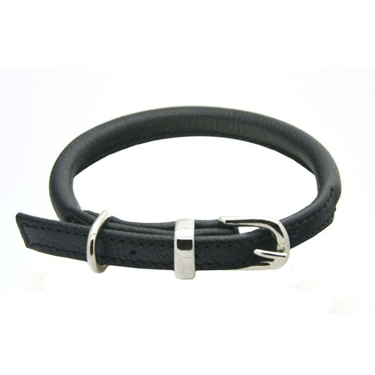 DOGS & HORSES | Halsband Leder - Zwart