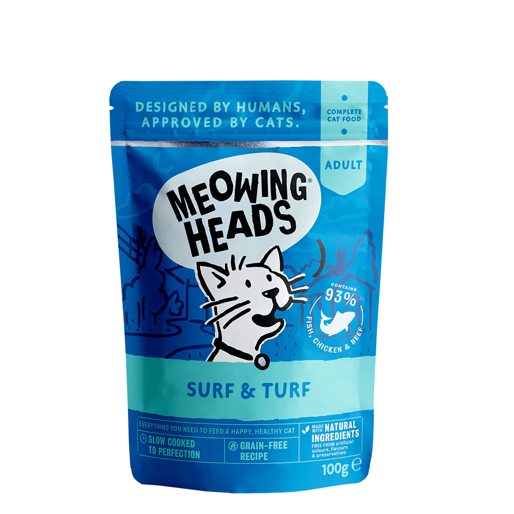 MEOWING HEADS | Surf & Turf - Natvoer