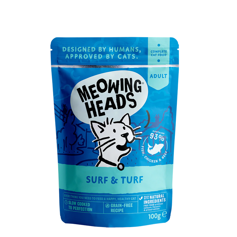 MEOWING HEADS | Surf & Turf - Natvoer