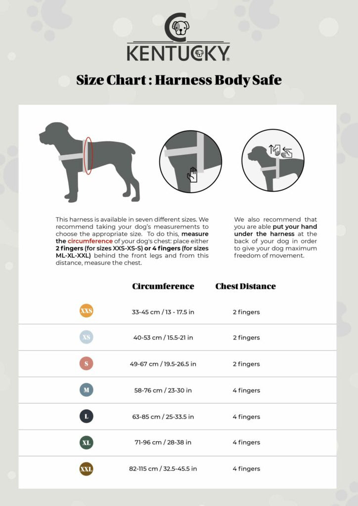 KENTUCKY DOGWEAR | Body Safe Wool Harnas - Licht Blauw