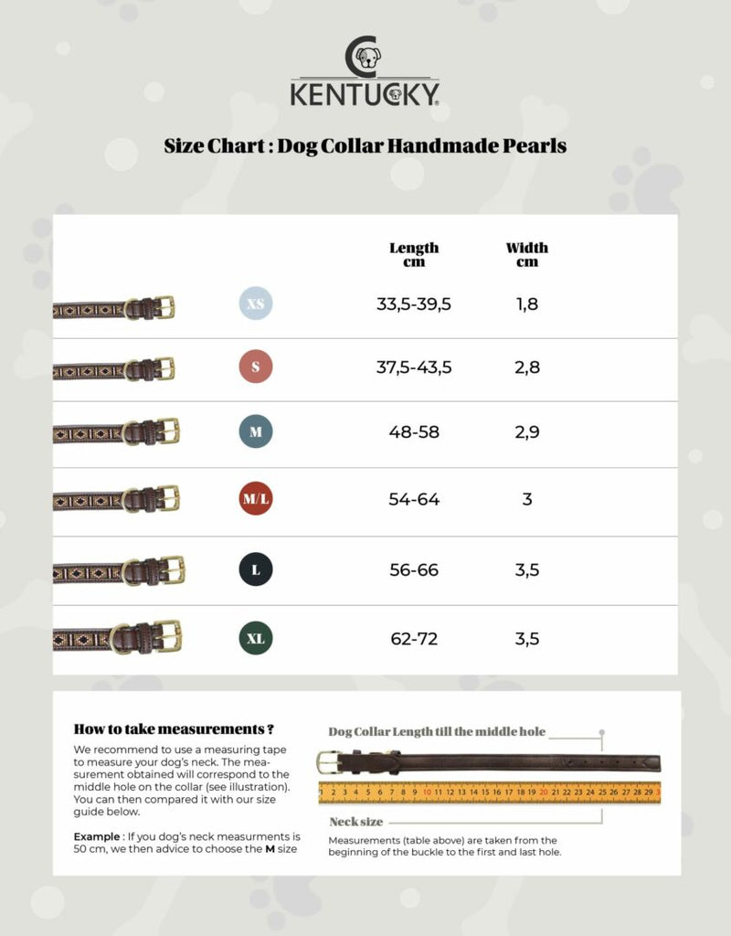 KENTUCKY DOGWEAR | Luxe Parels Halsband - Goud