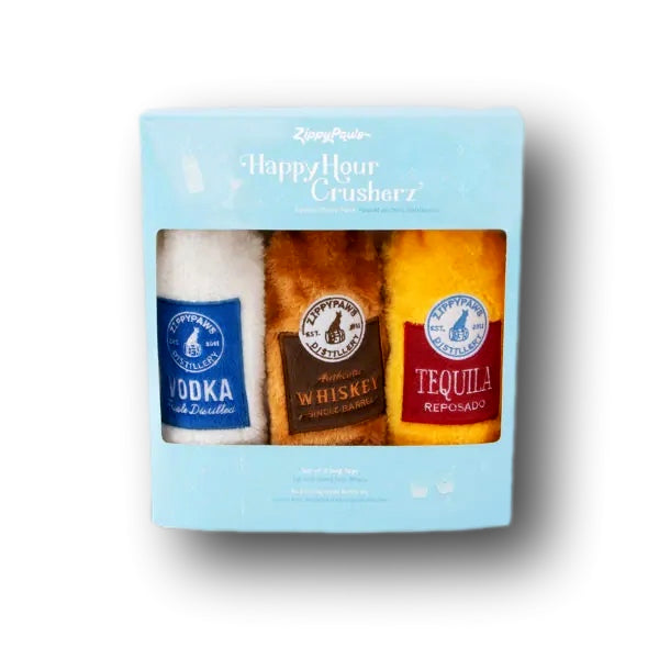 ZIPPYPAWS | Happy Hour Crusherz - Spirits Three Pack
