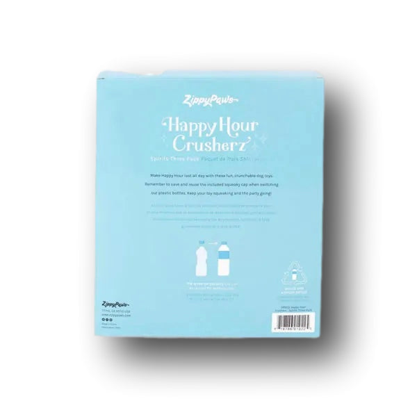 ZIPPYPAWS | Happy Hour Crusherz - Spirits Three Pack