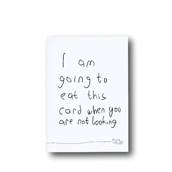 WENSKAART | I Am Going To Eat This Card
