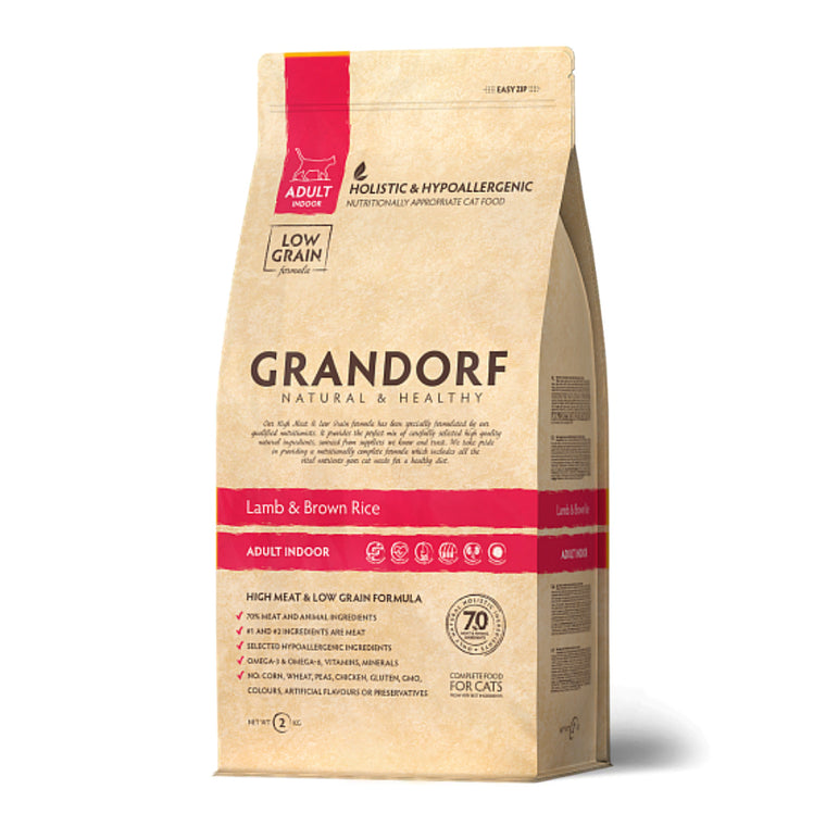 GRANDORF CAT | Lamb & Brown Rice - Adult Indoor