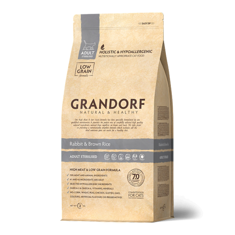 GRANDORF CAT | Rabbit & Brown Rice - Adult Sterilized