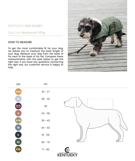 KENTUCKY DOGWEAR | Waterproof Dog Coat - Olijfgroen