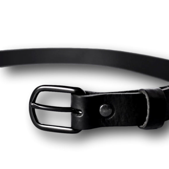 COOPER & QUINT | No Fuss Leather Collar - All Black