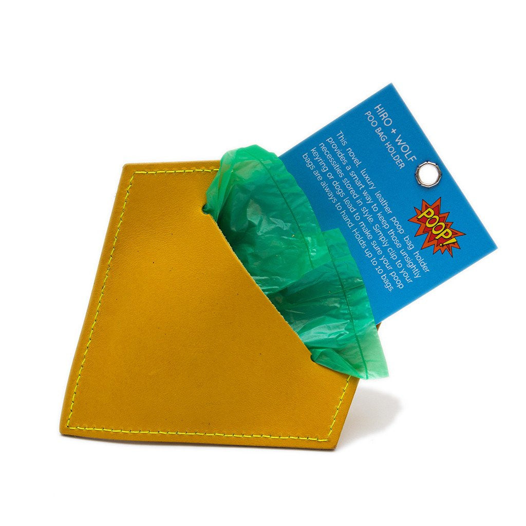 HIRO + WOLF | Poepzakhouder Leder - Acacia Geel