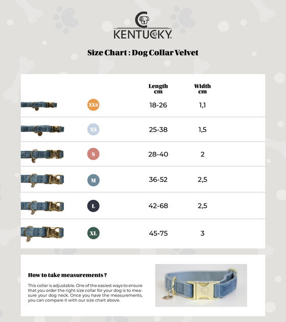 KENTUCKY DOGWEAR | Wool Halsband - Lichtblauw
